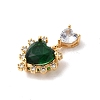 Brass Glass Charms KK-P340-02G-01-2