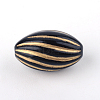 Oval Plating Acrylic Beads PACR-Q102-128B-1