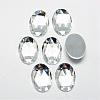 Acrylic Rhinestone Flat Back Cabochons GACR-Q011-13x18-02-1