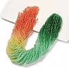 Transparent Painted Glass Beads Strands DGLA-A034-T1mm-A04-1
