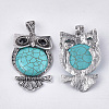 Synthetic Turquoise Big Pendants G-S353-01A-2
