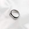 Rectangle 304 Stainless Steel Finger Rings for Men FS-WGDBD74-05-2