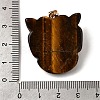 Natural Tiger Eye & Synthetic Turquoise Pendants G-Z090-02G-03-3