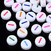 White Opaque Acrylic Beads MACR-T038-18-1-1