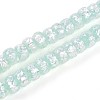 Luminous Handmade Silver Foil Glass Beads Strands FOIL-N029-02B-05-1