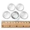 Transparent Half Round Glass Cabochons GGLA-R027-30mm-5