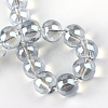 Electroplate Glass Beads Strands EGLA-Q062-8mm-A07-3