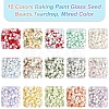 127.5G 15 Colors Baking Paint Glass Seed Beads SEED-FS0001-40-3