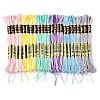 24 Skeins 6 Colors 6-Ply Polyester Embroidery Floss OCOR-FS0001-04-1