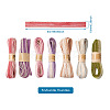 7 Bundles 7 Colors Burlap Ribbon OCOR-TA0001-41-10