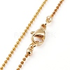 Golden Plated Brass Initial Pendant Necklaces NJEW-JN03299-01-3