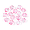 Baking Paint Transparent Glass Beads GLAA-N011-10mm-08-1