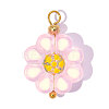 304 Stainless Steel with Glass Pendants GL-OY001-01G-01-1