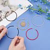 5Pcs 5 Colors Braided 304 Stainless Steel Wire Bracelet Making MAK-UN0001-34-3