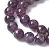 Natural Amethyst Beads Strands G-M445-8MM-01D-5