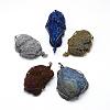 Plated Natural Druzy Agate Big Pendants G-R435-22-2