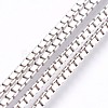 Electroplated 925 Sterling Silver Box Chains STER-I015-05A-1