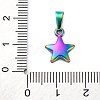 Ion Plating(IP) 304 Stainless Steel Charms STAS-I127-067M-3
