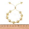 Brass Round Beads Slider Bracelets for Women LS-BJEW-D357-06A-G-3