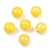 Glazed Porcelain Round Beads X-PORC-S489-10mm-10-4