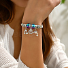 Non-Tarnish 201 Stainless Steel European Bracelet OQ8559-2-2