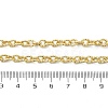 Brass Textured Cable Chain Necklaces NJEW-A042-12G-02-4