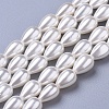 Polished Shell Pearl Beads Strands BSHE-L042-A02-1