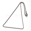 Non-Tarnish 304 Stainless Steel Rope Chains Necklaces X-NJEW-O067-A-37-2