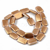 Electroplate Natural Freshwater Shell Beads Strands SHEL-R049-027A-2