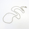 Men's 304 Stainless Steel Cable Chain Necklaces STAS-O037-12P-3