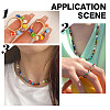 4 Strands Handmade Millefiori Glass Round Bead Strands LAMP-GO0001-13-7