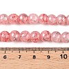 Drawbench Crackle Glass Beads Strands GLAA-N006-8mm-10-4