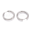 Tarnish Resistant 201 Stainless Steel Huggie Hoop Earrings EJEW-O095-05-07-2