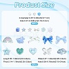 100Pcs 19 Styles Transparent Acrylic Beads MACR-FS0002-34-4