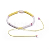 Handmade Polymer Clay Heishi Beads Braided Beaded Necklaces NJEW-JN02724-01-2
