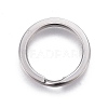 304 Stainless Steel Split Key Ring Clasps STAS-L226-007C-2