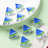 Transparent Enamel Acrylic Beads TACR-S155-001K-6