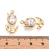 Brass Micro Pave Cubic Zirconia Pendants KK-N262-115B-G-3