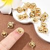 SHEGRACE Brass Round Links XGR0127G-123G-4
