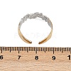 304 Stainless Steel Double Color Cuff Rings RJEW-S635-01GP-13-5