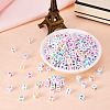 500Pcs 5 Style Opaque White Acrylic Beads SACR-TA0001-20-14