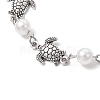 Ocean Series Alloy Tortoise Link Bracelets BJEW-JB11840-02-3