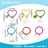 CRASPIRE 6Pcs 6 Style Silicone Phone Lanyard AJEW-CP0001-92-2