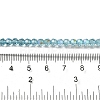 Electroplate Transparent Glass Beads Strands EGLA-A035-T4mm-L08-4