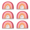 6Pcs Food Grade Eco-Friendly Silicone Focal Beads SIL-YW0001-04D-1