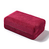 Rectangle Iron Covered with Velvet Jewelry Set Storage Boxes CON-K002-07A-2