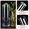 BENECREAT 6Pcs 3 Style Column Glass Vase Ornaments AJEW-BC0002-25-4