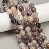 Natural Violet Strawberry Quartz Beads Strands G-P530-B02-04-1