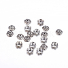 Tibetan Style Alloy Flower Bead Caps TIBE-L006-AS-NF-1