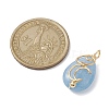 Natural Quartz Dyed Copper Wire Wrapped Pendants PALLOY-JF02598-03-2